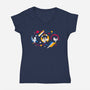 Fast Spirits-womens v-neck tee-paulagarcia