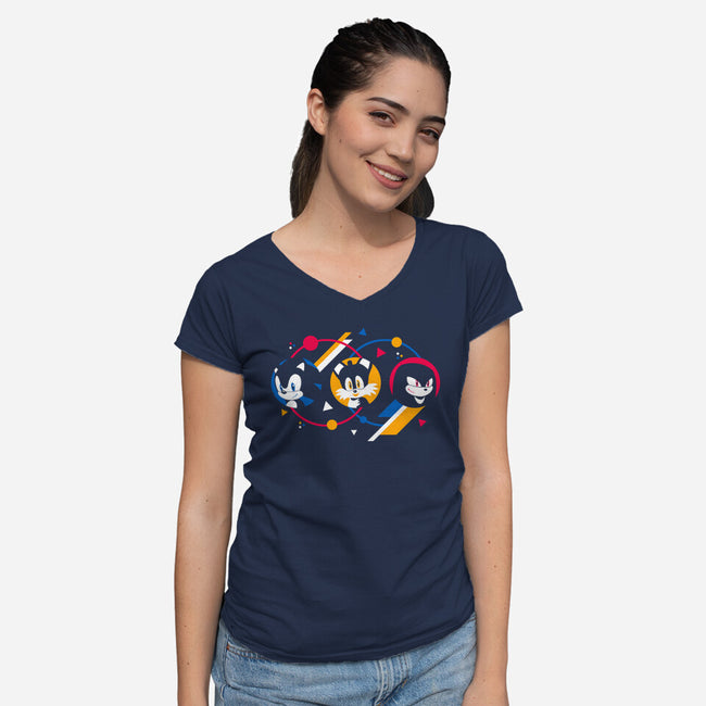 Fast Spirits-womens v-neck tee-paulagarcia