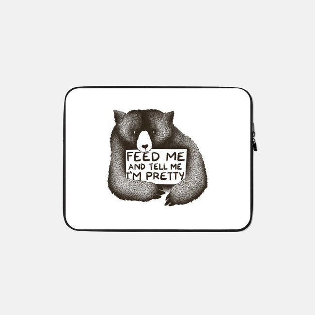Feed Me-none zippered laptop sleeve-tobefonseca