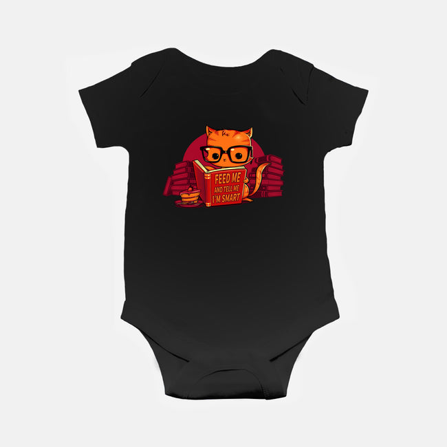 Feed Me And Tell Me I'm Smart-baby basic onesie-tobefonseca