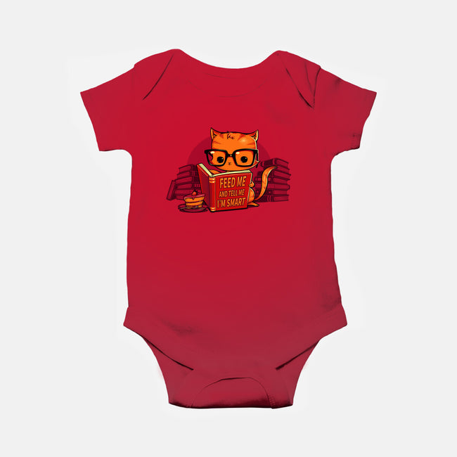 Feed Me And Tell Me I'm Smart-baby basic onesie-tobefonseca