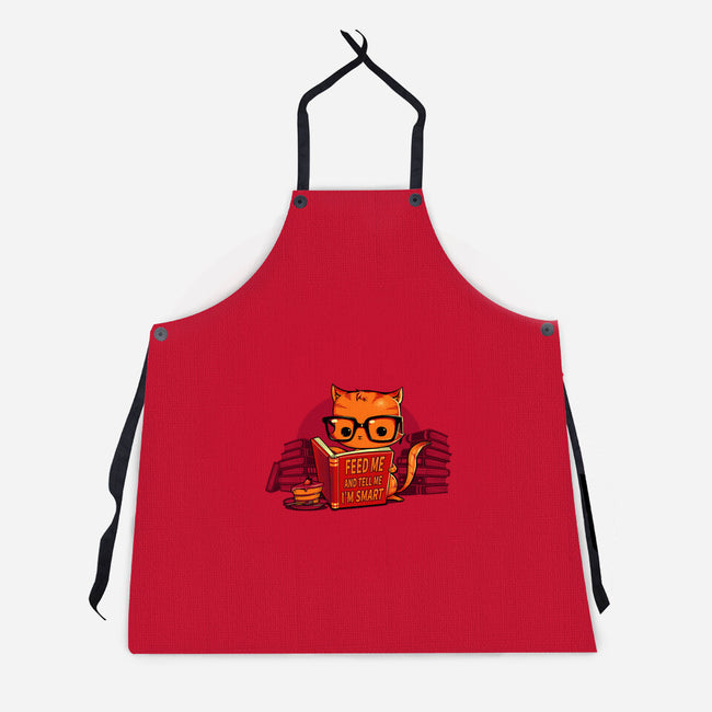 Feed Me And Tell Me I'm Smart-unisex kitchen apron-tobefonseca