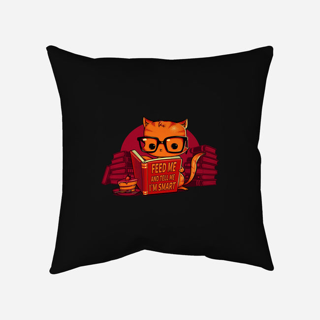 Feed Me And Tell Me I'm Smart-none removable cover w insert throw pillow-tobefonseca