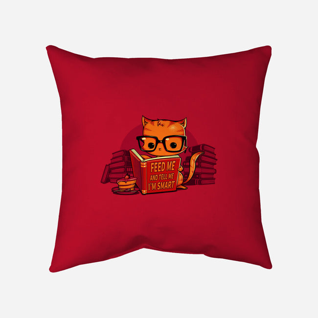 Feed Me And Tell Me I'm Smart-none removable cover w insert throw pillow-tobefonseca