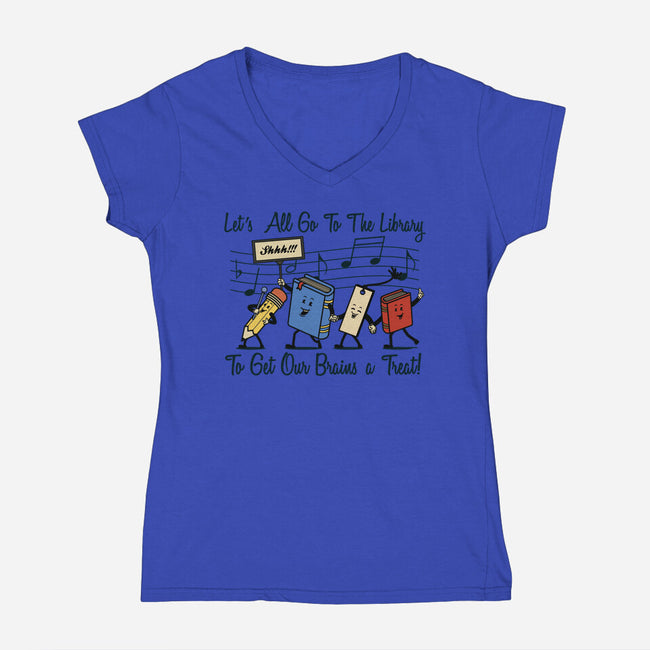 Feed Your Mind-womens v-neck tee-Beware_1984