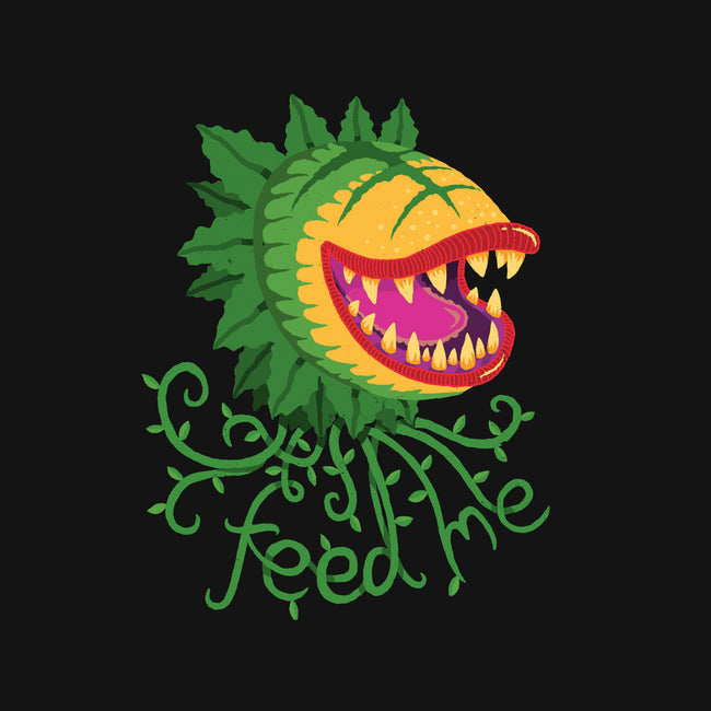 Feeeeeed Me-none stretched canvas-DinoMike