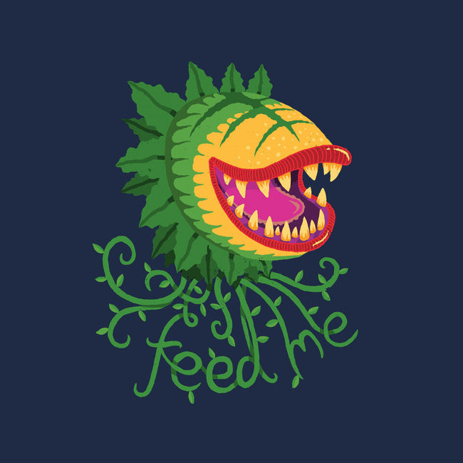 Feeeeeed Me-none drawstring bag-DinoMike