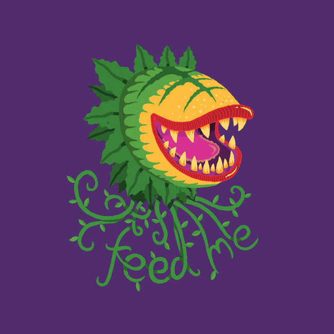 Feeeeeed Me-none drawstring bag-DinoMike