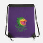 Feeeeeed Me-none drawstring bag-DinoMike