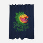 Feeeeeed Me-none polyester shower curtain-DinoMike