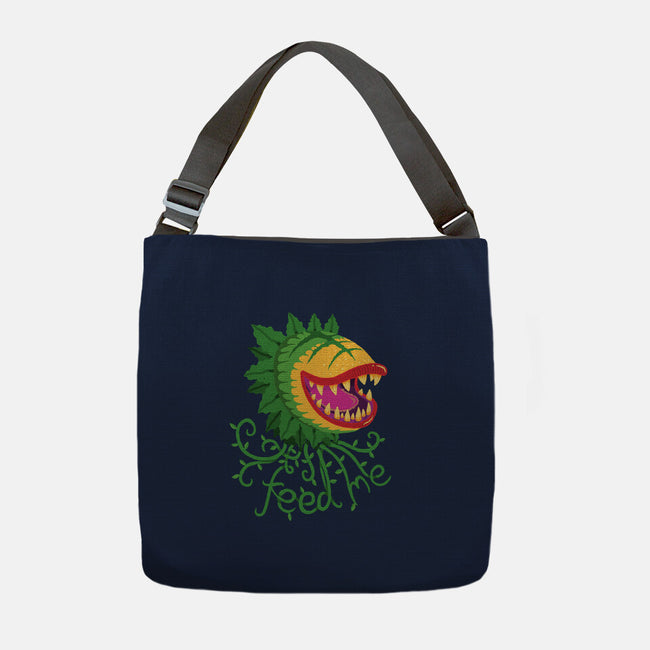 Feeeeeed Me-none adjustable tote-DinoMike