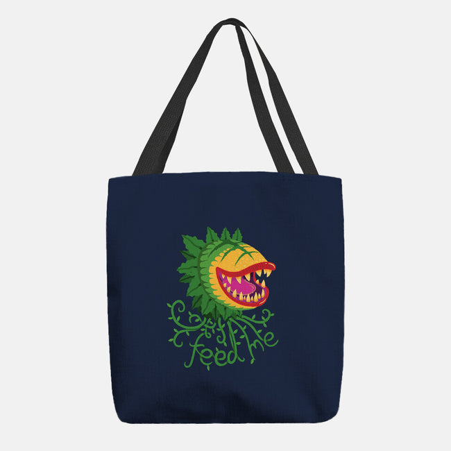 Feeeeeed Me-none basic tote-DinoMike