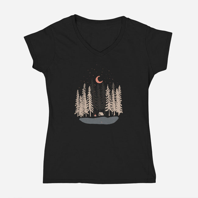 Feeling Small-womens v-neck tee-ndtank