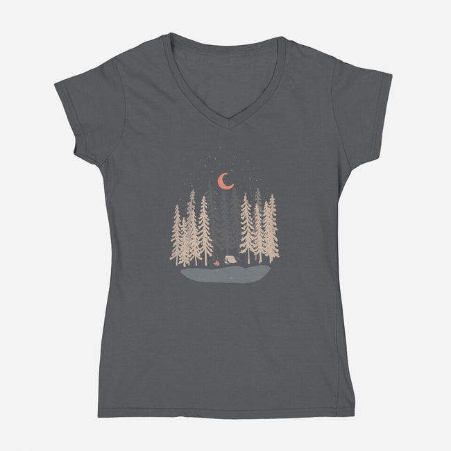Feeling Small-womens v-neck tee-ndtank