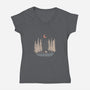 Feeling Small-womens v-neck tee-ndtank