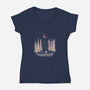 Feeling Small-womens v-neck tee-ndtank
