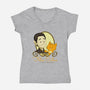 Felis Catus-womens v-neck tee-danidraws