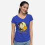 Felis Catus-womens v-neck tee-danidraws