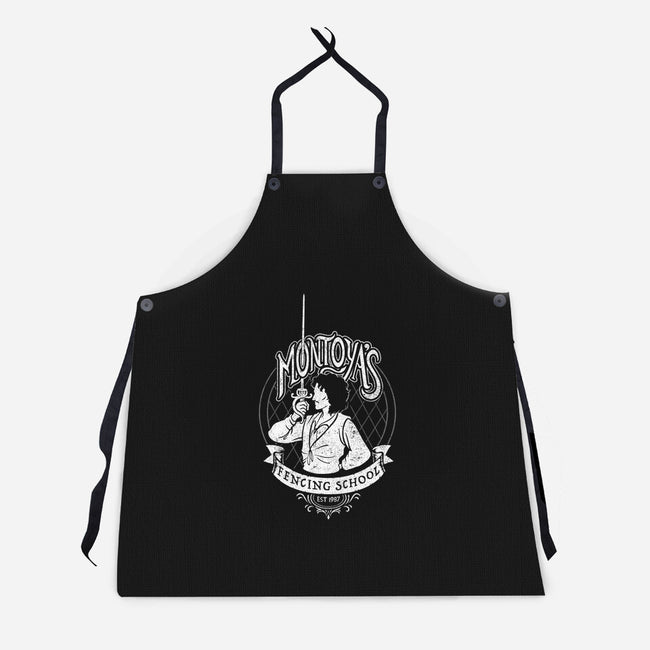 Fencing School-unisex kitchen apron-Kat_Haynes