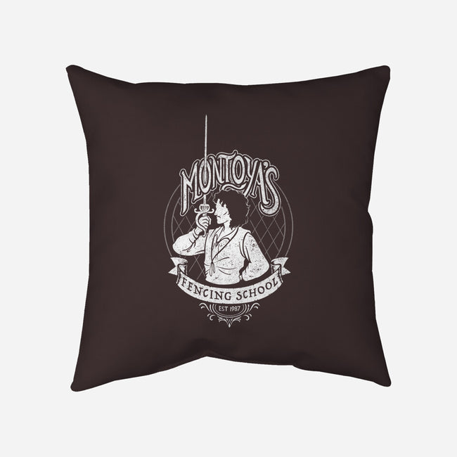 Fencing School-none removable cover w insert throw pillow-Kat_Haynes