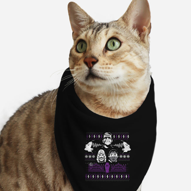 Festive Fright-cat bandana pet collar-GordonB