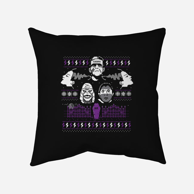 Festive Fright-none removable cover w insert throw pillow-GordonB