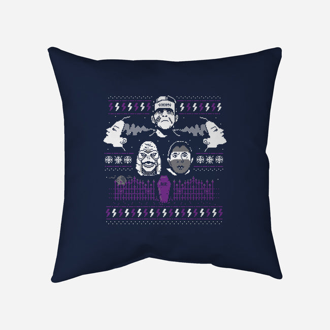 Festive Fright-none removable cover w insert throw pillow-GordonB
