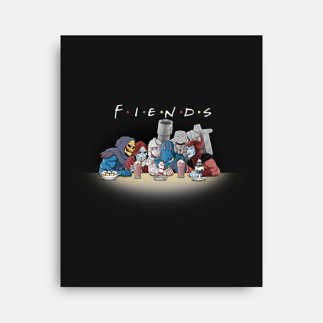 FIENDS-none stretched canvas-Skullpy