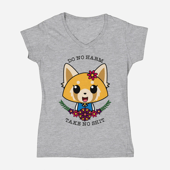 Fight Like A Girl-womens v-neck tee-Alexhefe