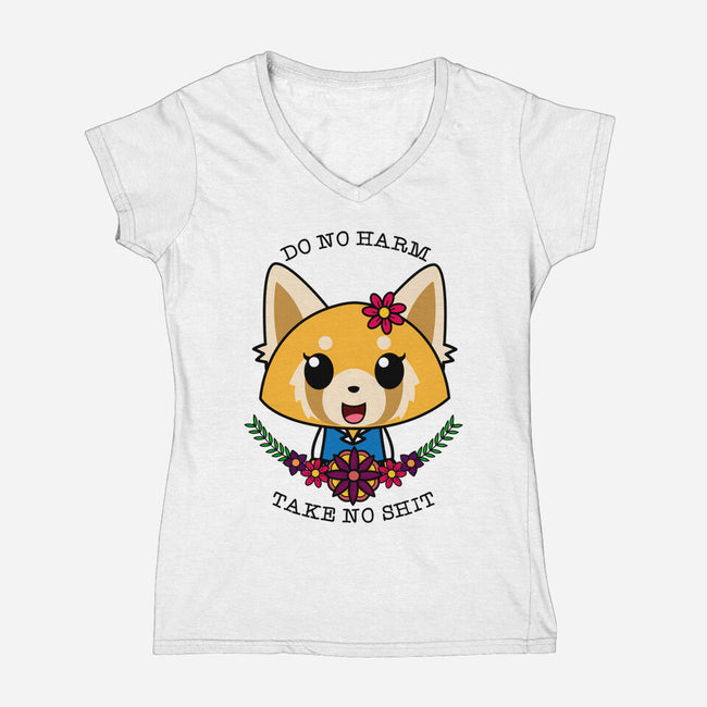 Fight Like A Girl-womens v-neck tee-Alexhefe