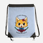 Fight Like A Girl-none drawstring bag-Alexhefe