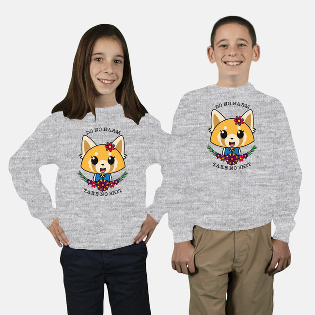 Fight Like A Girl-youth crew neck sweatshirt-Alexhefe
