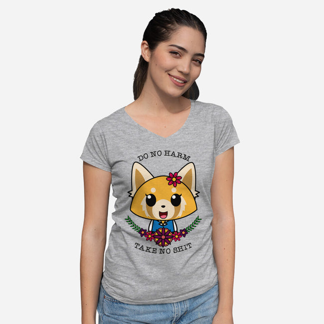 Fight Like A Girl-womens v-neck tee-Alexhefe