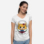 Fight Like A Girl-womens v-neck tee-Alexhefe