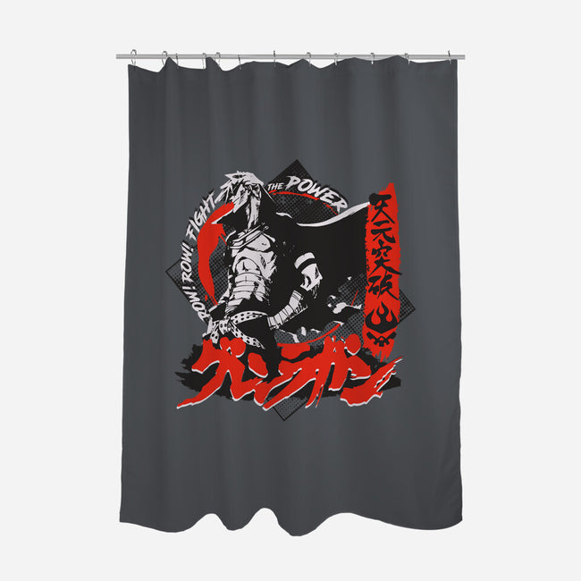 Fight The Power!-none polyester shower curtain-Liewrite