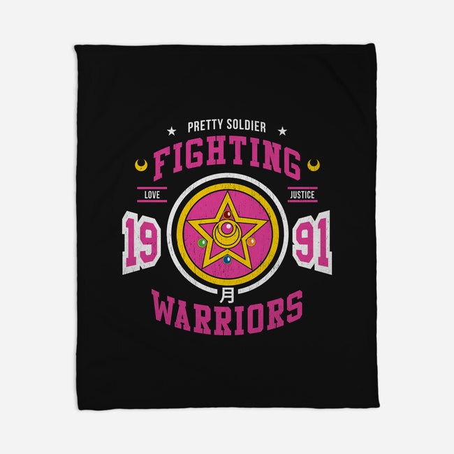 Fighting Senshi-none fleece blanket-machmigo