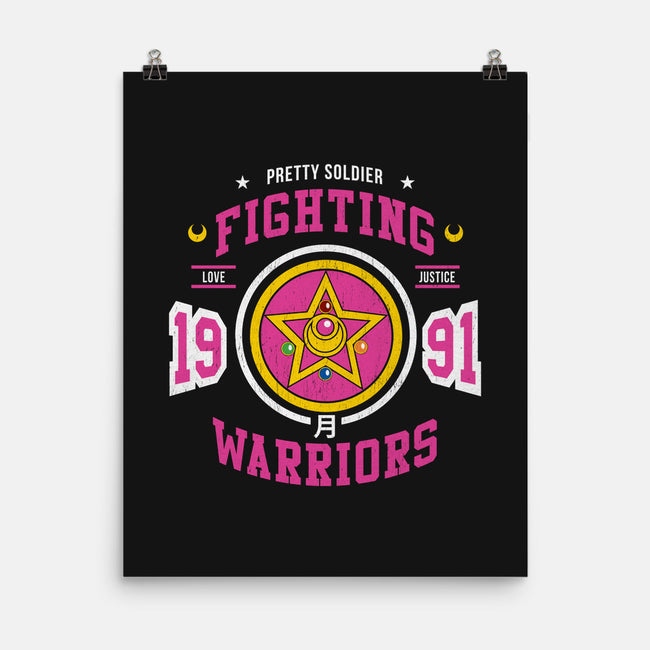 Fighting Senshi-none matte poster-machmigo