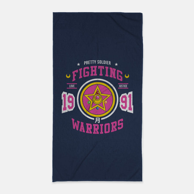 Fighting Senshi-none beach towel-machmigo