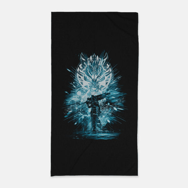 Final Storm-none beach towel-kharmazero