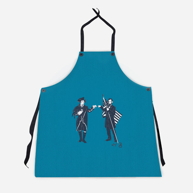 Fist Bump For Liberty-unisex kitchen apron-melmike