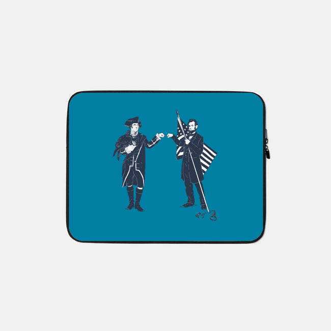 Fist Bump For Liberty-none zippered laptop sleeve-melmike