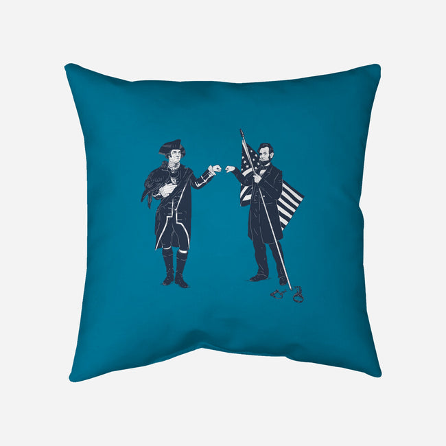 Fist Bump For Liberty-none removable cover throw pillow-melmike