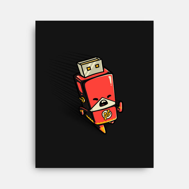 Flash Drive-none stretched canvas-Wenceslao A Romero