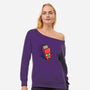 Flash Drive-womens off shoulder sweatshirt-Wenceslao A Romero
