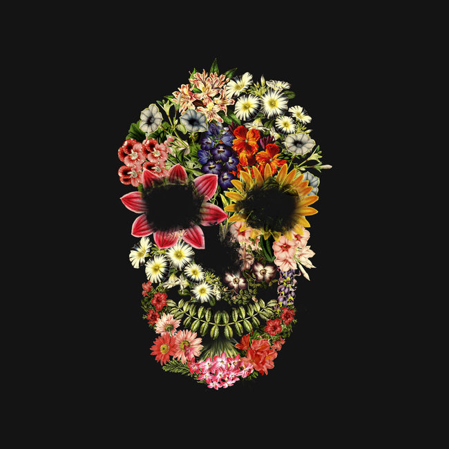 Floral Skull Vintage-none basic tote-tobefonseca