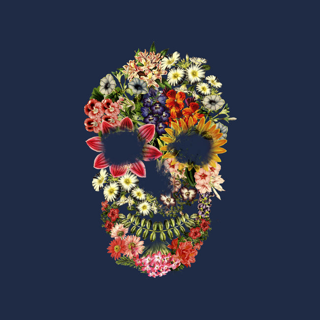 Floral Skull Vintage-womens v-neck tee-tobefonseca