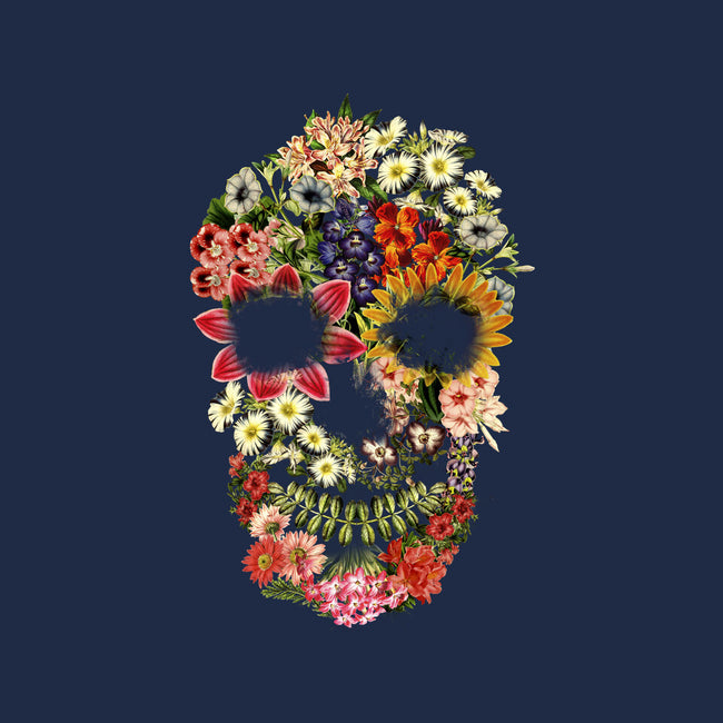 Floral Skull Vintage-none zippered laptop sleeve-tobefonseca