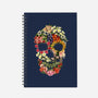 Floral Skull Vintage-none dot grid notebook-tobefonseca
