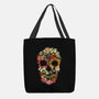 Floral Skull Vintage-none basic tote-tobefonseca