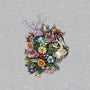 Flower Cat-womens v-neck tee-scarletknightco